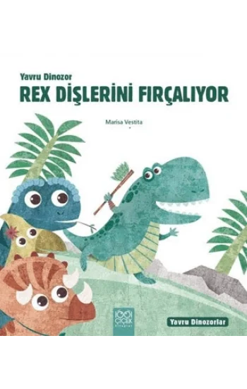 Yavru Dinozor Rex Dişlerini Fırçalıyor