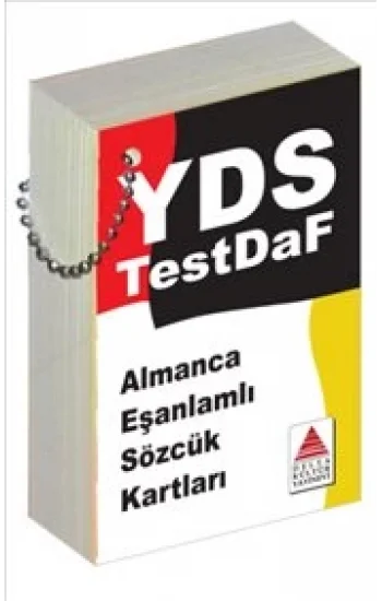 YDS TestDaf Almanca Eşanlamlı Sözcük Kartları