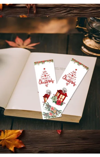 Yeni Yıl - Yılbaşı Temalı - Hediyelik-  Kitap Ayracı - 1 Adet