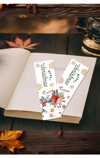 Yeni Yıl - Yılbaşı Temalı - Hediyelik-  Kitap Ayracı - 1 Adet