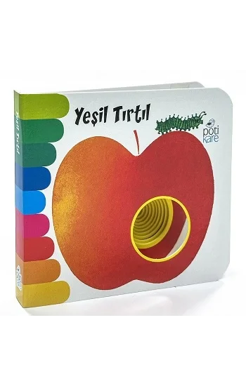 Yeşil Tırtıl Mini Delikli Kitaplar (Ciltli)