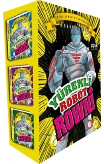 Yürekli Robot Rowni (3 Kitap Set)