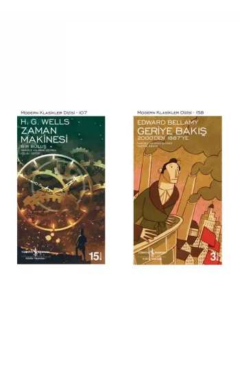 Zaman Makinesi Bir Buluş + Geriye Bakış 2000den 1887ye- 2 Kitap Set - Iş Bankası Özel Set Zaman Ma