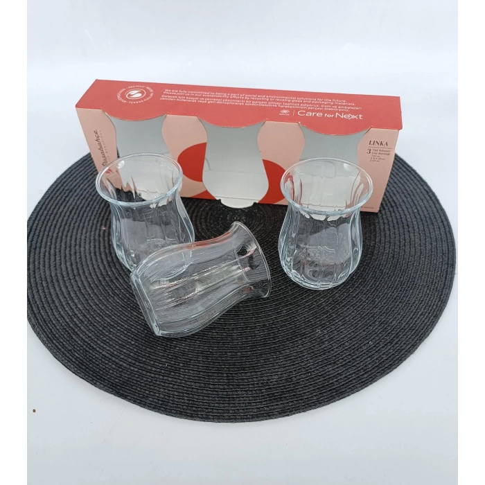 PAŞABAHÇE BARDAK ÇAY LİNKA 3LÜ 1X16