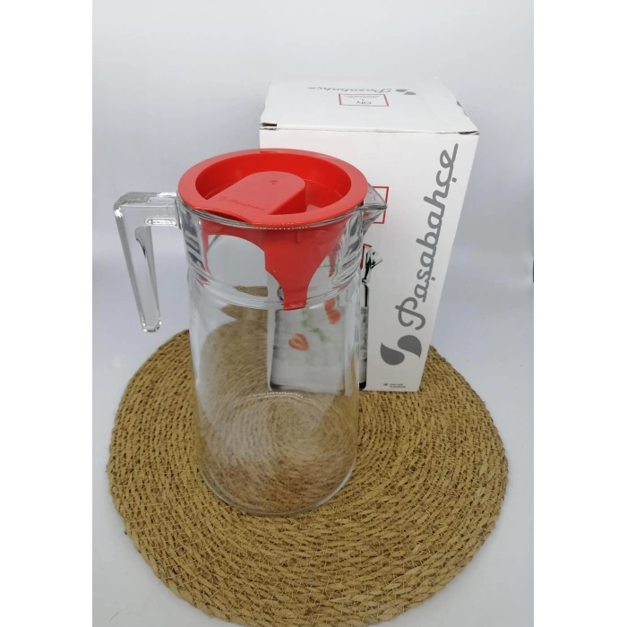 PAŞABAHÇE SÜRAHİ CİTY KIRMIZI KAPAK 1X6