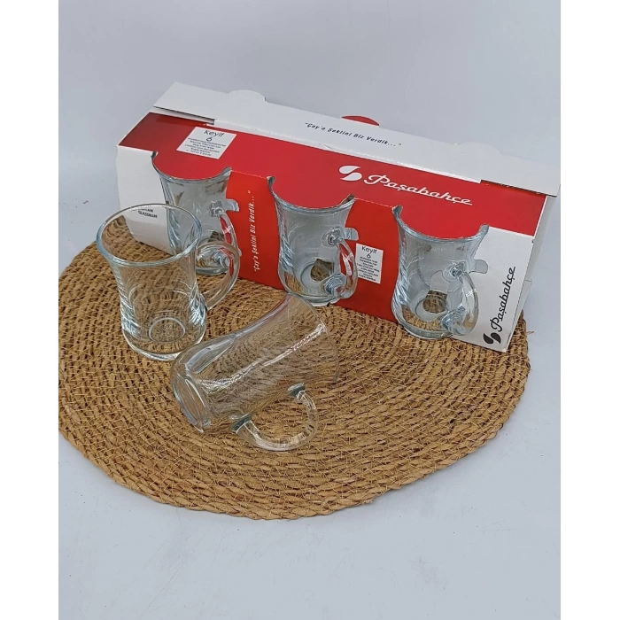 PAŞABAHÇE ÇAY BARDAĞI KEYİF SADE 6LI 1X8