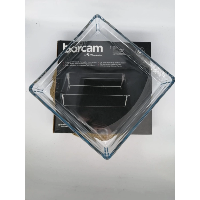 PAŞABAHÇE BORCAM KARE TEPSİ 1X6