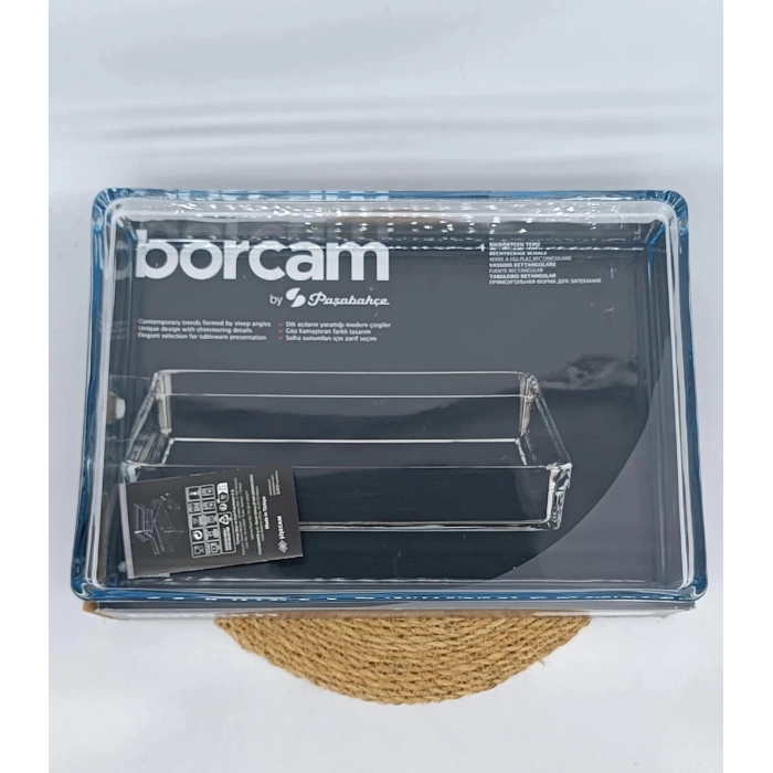 PAŞABAHÇE BORCAM DİKDÖRTGEN TEPSİ 1X12
