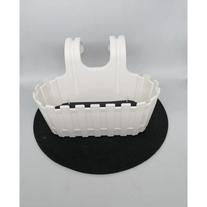 AKR PL20/B BALKON SAKSISI ASKILI BEYAZ AKASYA 30 CM 1X12