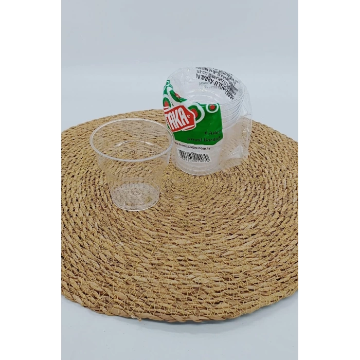 HMZ TAKA KRİSTAL BARDAK PLASTİK 6LI 1X12