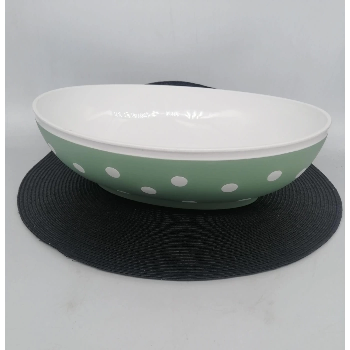 DEMET PLASTİK KASE BENEKLİ OVAL 3,2 LT 1X12