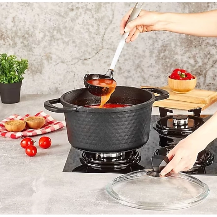 KAHRAMANLAR TENCERE 24 CM DERİN MOTTO 1X6