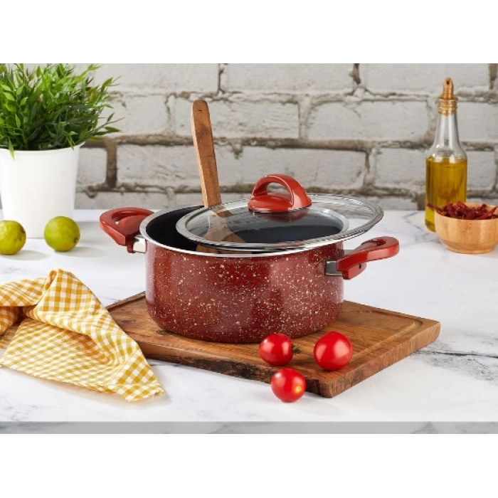 KAHRAMAN TENCERE 22 CM DERİN KİREMİT 1X6