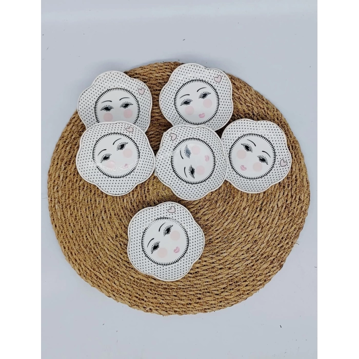 LVN 55990 ÇAY TABAĞI KİRPİK 6LI 1X6