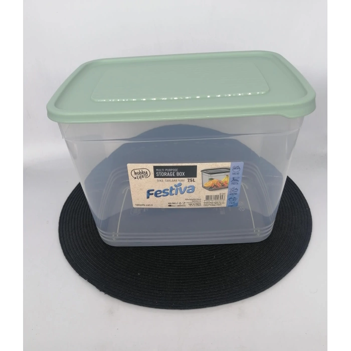 DEMET PLASTİK SAKLAMA KABI FESTİVA 7,5 L 1X12