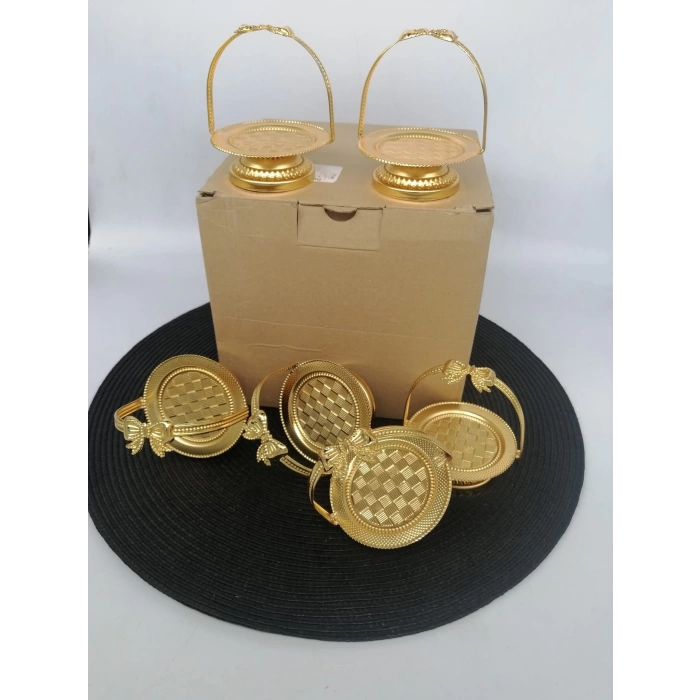 LİL BKZ-2033A SEPET MİNİ AYAKLI GOLD 1X12