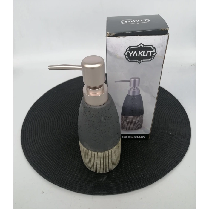 YKT 11689 SIVI SABUNLUK SİYAH DESENLİ 1X12