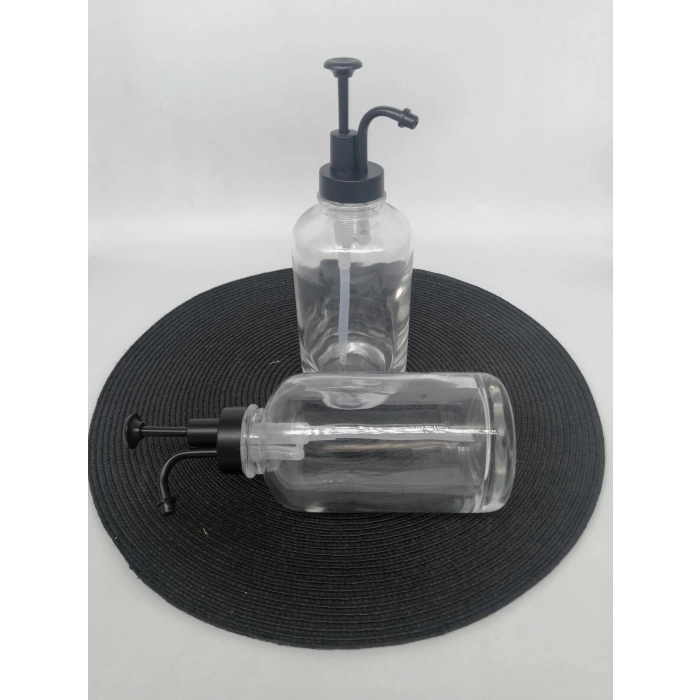 MİE 2014-B SIVI SABUNLUK YUVARLAK SİYAH 500 ML 1X6