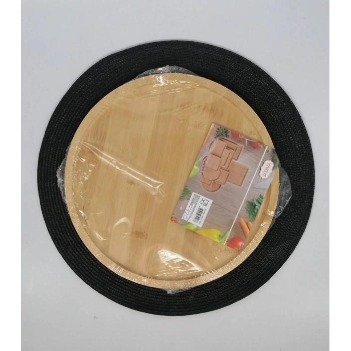 YKT 12923 SUNUMLUK BAMBU YUVARLAK 1X12