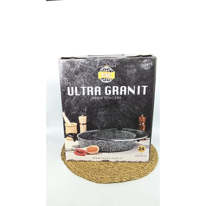 TAÇ 3465 TENCERE 24 CM BASIK ULTRAGRANİT 1X6