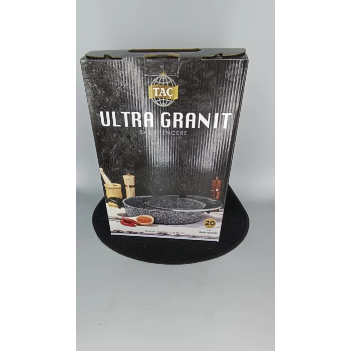 TAÇ 3463 TENCERE ULTRA GRANİT BASIK 20 CM 1X4