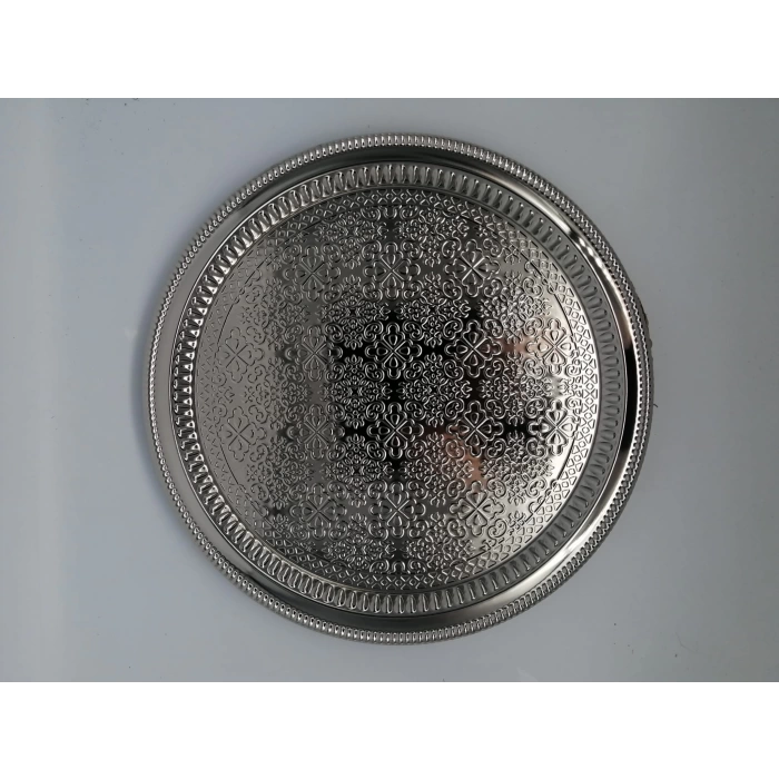 MTR 311/G TEPSİ YUVARLAK GÜMÜŞ 1X25