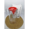 PAŞABAHÇE SÜRAHİ CİTY KIRMIZI KAPAK 1X6