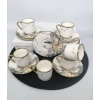 MTR 2024316 KAHVE FİNCAN TAKIMI YAPRAK DESENİ 6 LI 1X4