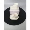 GNL G3484 KAHVE SETİ PORSELEN BEYAZ 1X12