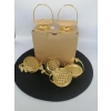 LİL BKZ-2033A SEPET MİNİ AYAKLI GOLD 1X12