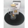 MMZ 264 YAĞDANLIK CAM BAMBU KAPAK 900 ML 1X12
