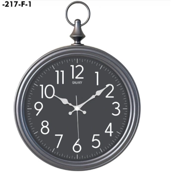 AYP 217-F1 DUVAR SAATİ FÜME KADRAN 1X6