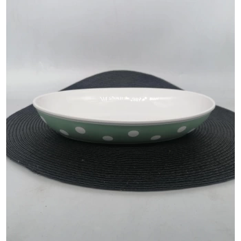 DEMET PLASTİK KAYIK TABAK BENEKLİ 2 NO 1X12