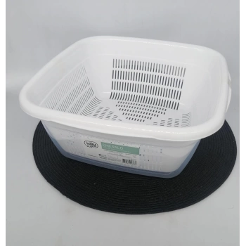 DEMET PLASTİK SÜZGEÇ ZÜMRÜT KARE 2 Lİ 6 LT 1X12