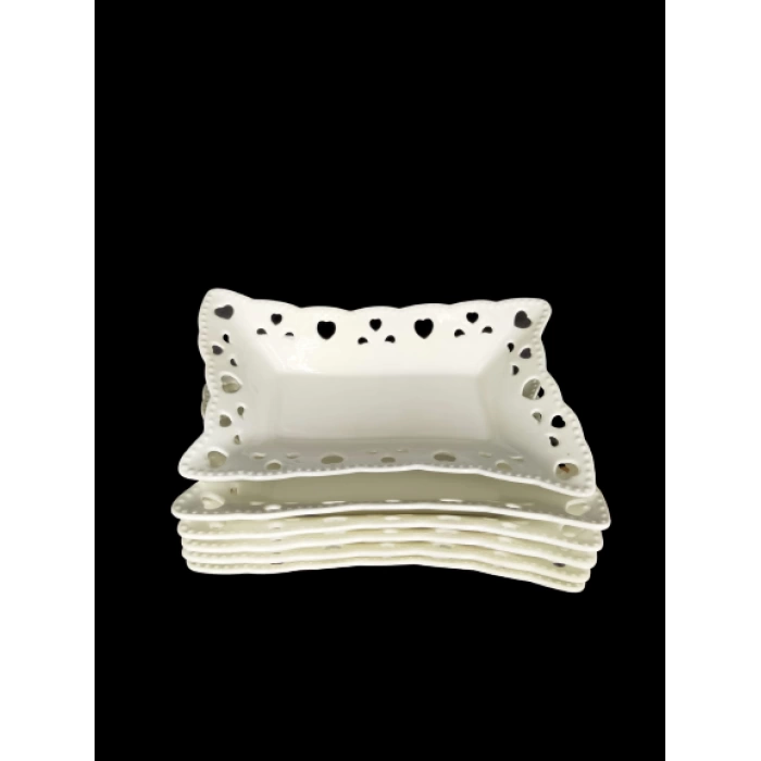 LVN 00680 SUFRA ÇEREZLİK PORS. DANTELLİ 6 LI 1X6