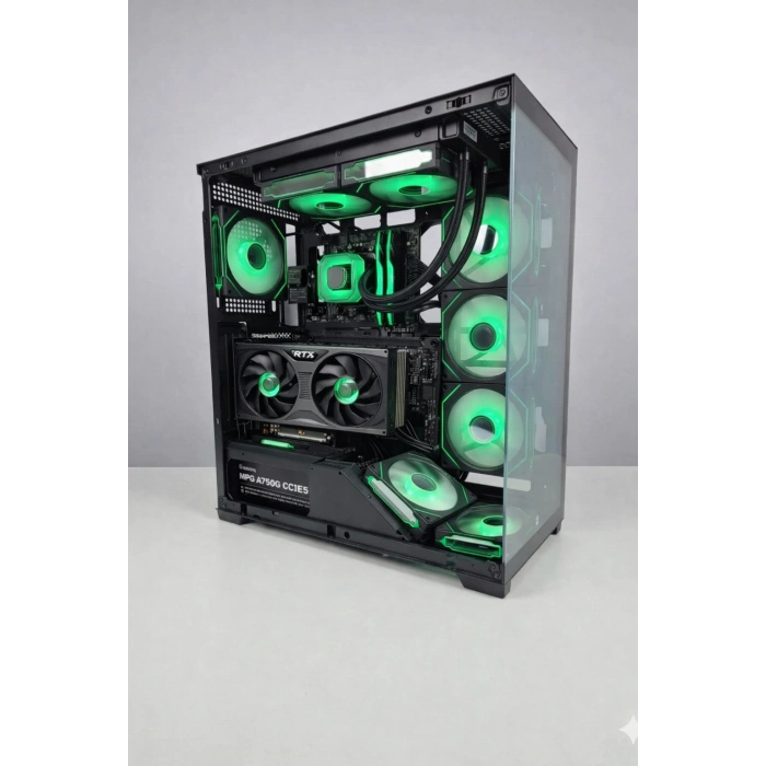 Axer GAMING Black Ryzen 5 7500F 16GB DDR5 512GBSSD RTX5060 OYUN BİLGİSAYARI