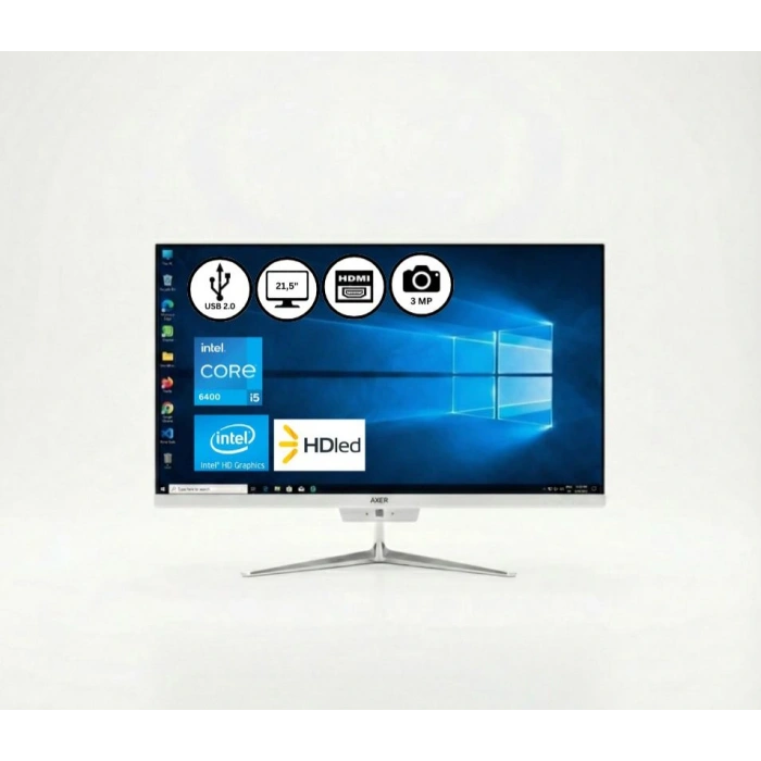 AXER H215W6 İ5 6400 16GB 256SSD 21.5 Win10pro AiO Masaüstü Bilgisayar