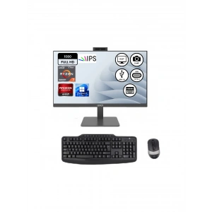 Axer AM24R7 AMD R7 6800H 8GBDDR5-512GBSSD 23.8 Win11Pro AIO Masaüstü Bilgisayar