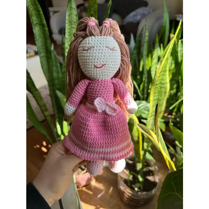 Arigurumi Örgü Kız Bebek(Ortalama 25CM)