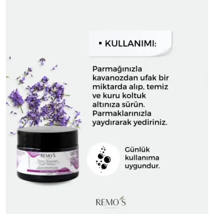 REMOS Lavantalı Krem Deodorant 50ml