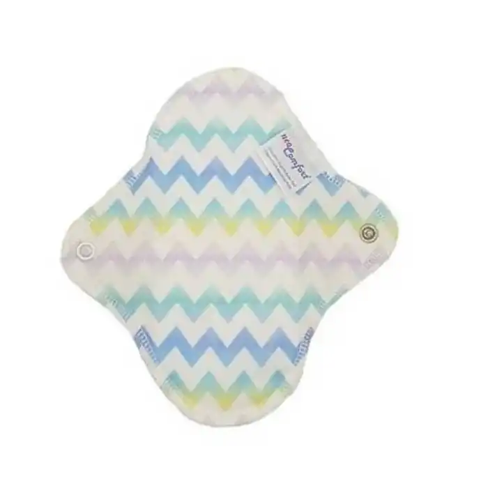 NeoComfort-GÜNLÜK Organik Pamuk Sızdırmaz Yıkanabilir Kadın Pedi(Zigzag)