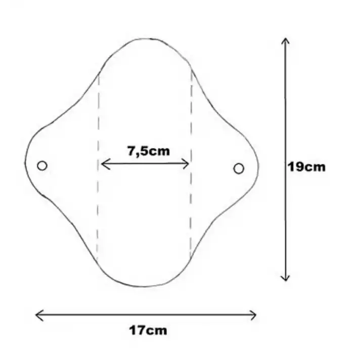 NeoComfort-GÜNLÜK Organik Pamuk Sızdırmaz Yıkanabilir Kadın Pedi(Zigzag)