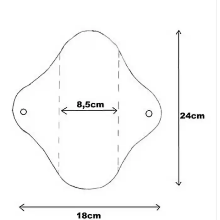 NeoComfort-NORMAL Organik Pamuk Sızdırmaz Yıkanabilir Kadın Pedi(Beyaz)