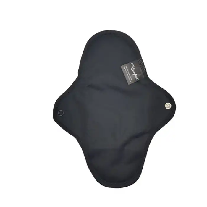 NeoComfort-GÜNLÜK Organik Pamuk Sızdırmaz Yıkanabilir Kadın Pedi(Siyah)