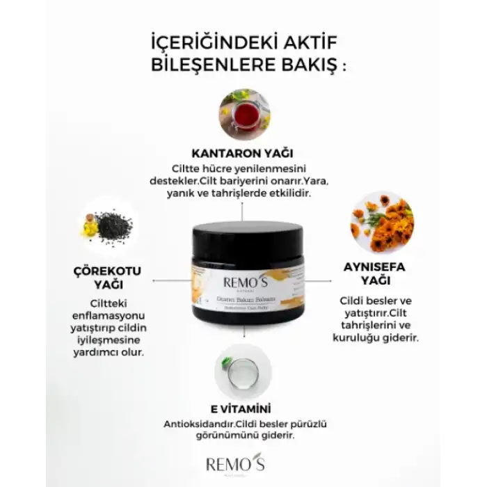 REMOS Onarıcı Bakım Balsamı( Kantaron&Aynısefa) 50 ml