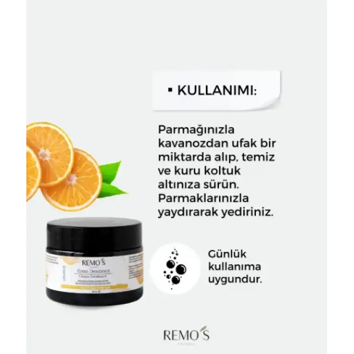 REMOS Portakallı Krem Deodorant 50ml