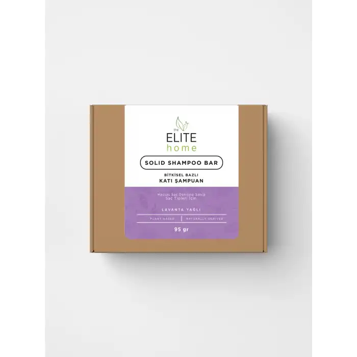 The Elite Home Bitkisel Katı Şampuan 90gr Lavanta