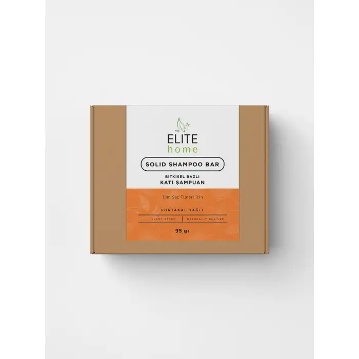 The Elite Home Bitkisel Katı Şampuan 90gr Portakal