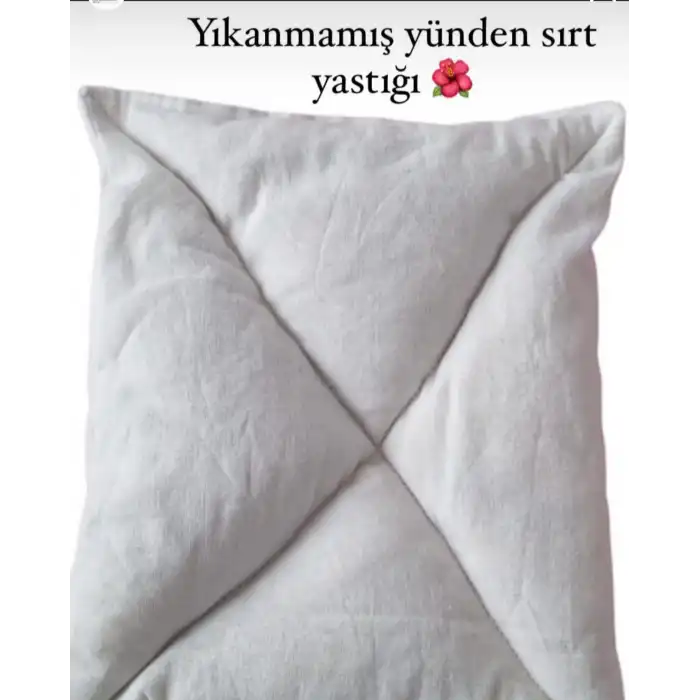 Yıkanmamış Koyun Yünü Yastık