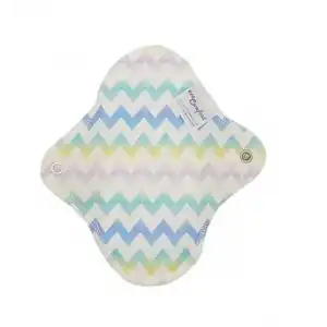 NeoComfort-NORMAL Organik Pamuk Sızdırmaz Yıkanabilir Kadın Pedi(Zigzag)